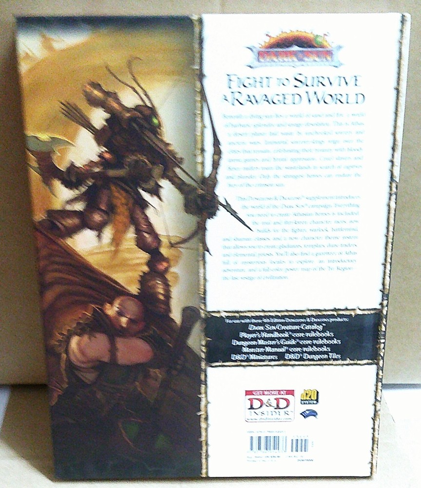 Dungeons & Dragons DARK SUN CAMPAIGN SETTING *Brand New*
