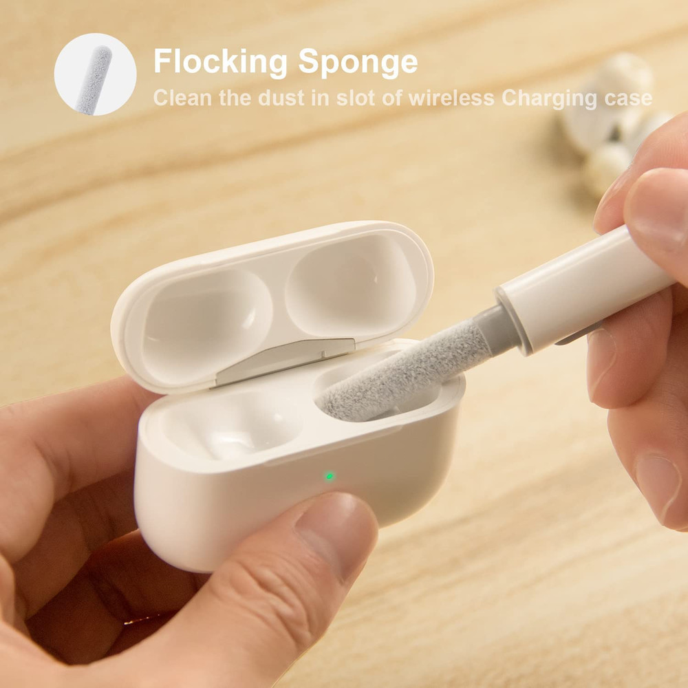 Cleaner Kit for Airpods Pro 1 2 3 Multi-Function Cleaning Pen with Soft Brush Fl