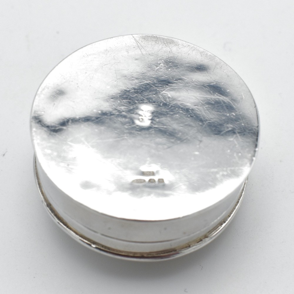Vintage Solid Silver Pill Box Snuff Box 1991