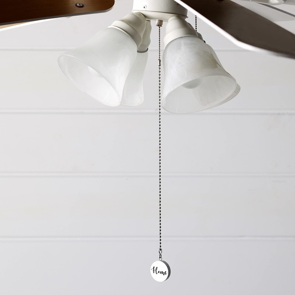 Sentiment Decorative Hardware Collection - White Set of 2 Fan Pulls