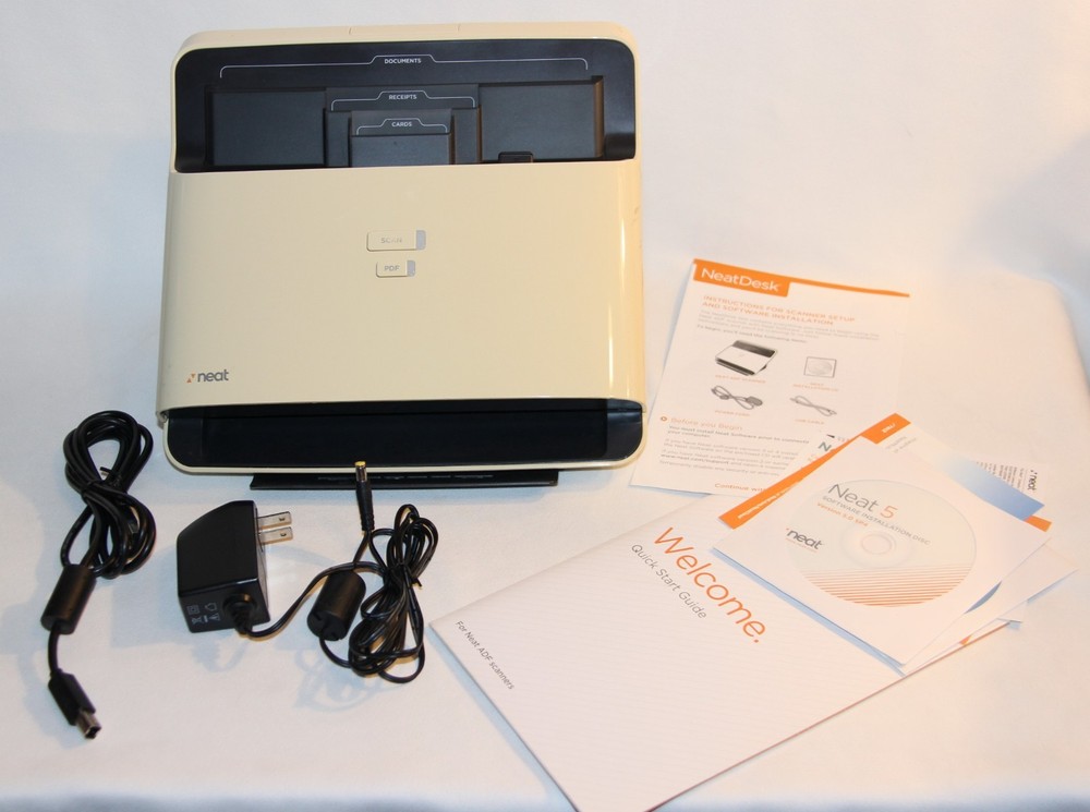 Neat Desk ND-1000 Desktop Receipt Document Scanner Digital Filing System Mac/PC