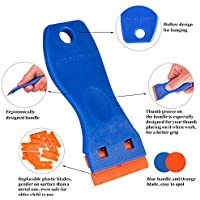 Plastic Razor Blade Scraper, Scraper Tool with 20 PCS Blades...
