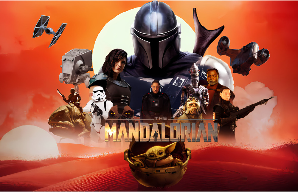 Stern Mandalorian Pinball Machine Custom TRANSLITE #4