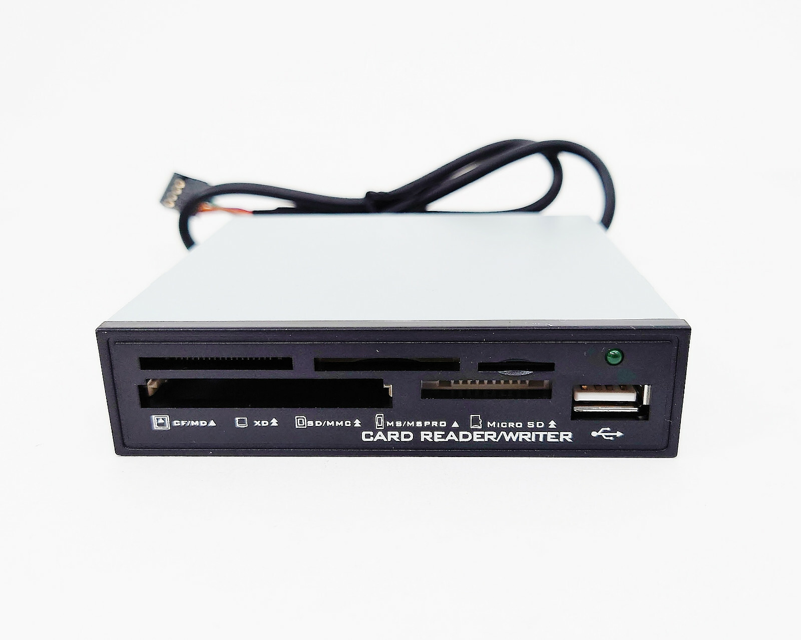 8-in-1 Internal Flash Media Multi Card Reader USB 2.0 Port Hub for Floppy Bay $M