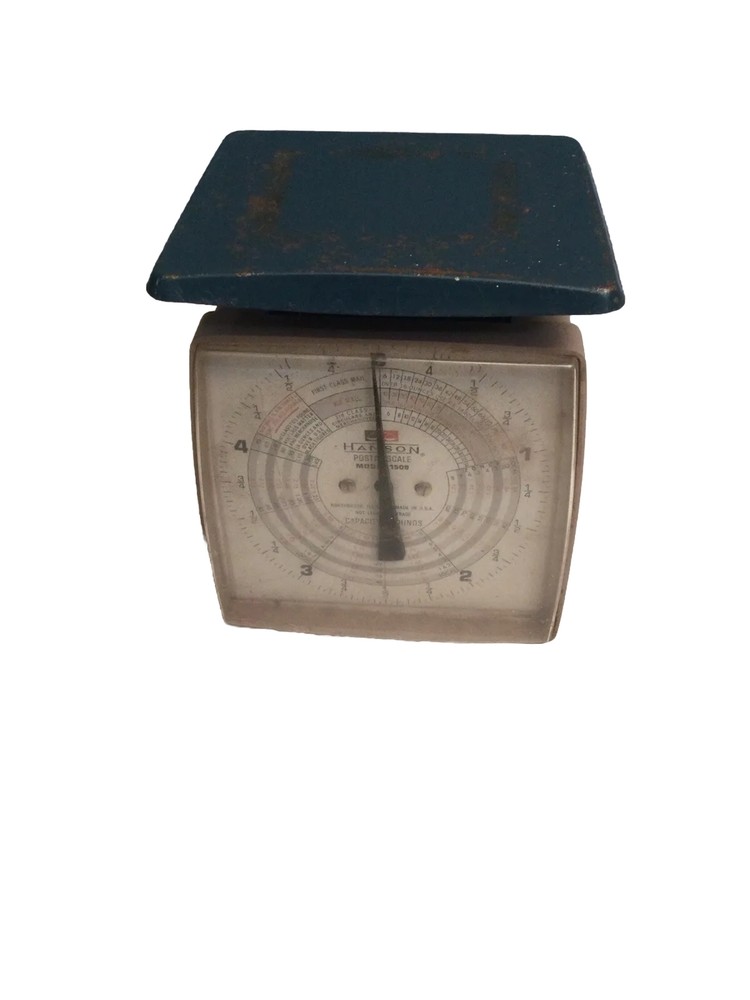 Vintage HANSON POSTAL SCALE model 1509 USA capacity 5lb