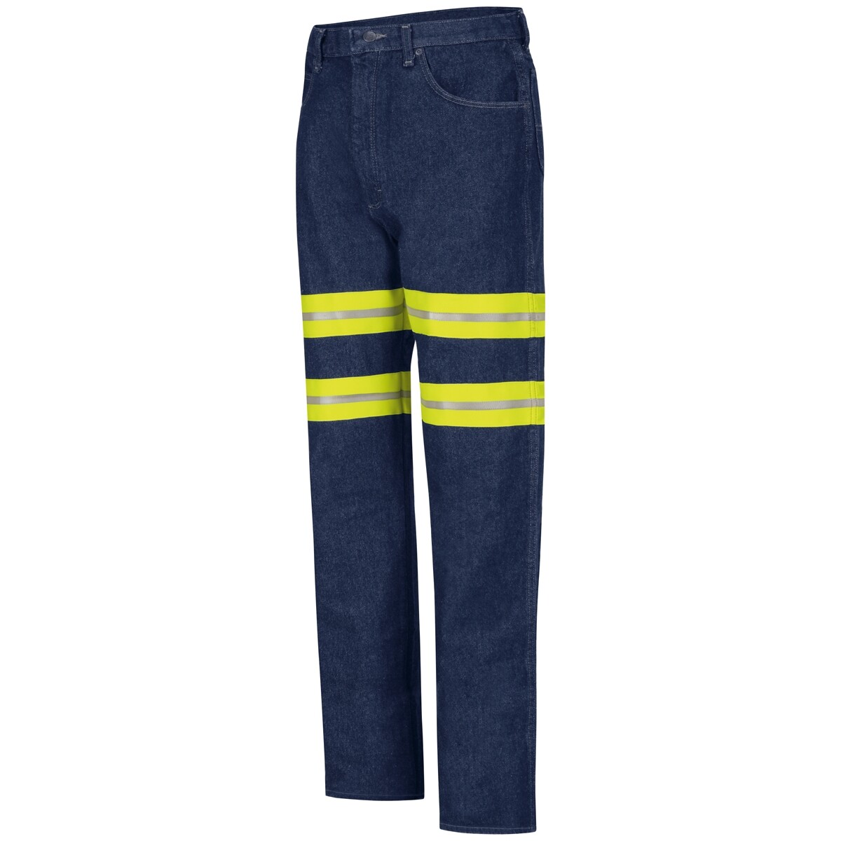 Red Kap Hi Vis Jeans Enhanced Visibility Industrial Work Uniform Relaxed Fit