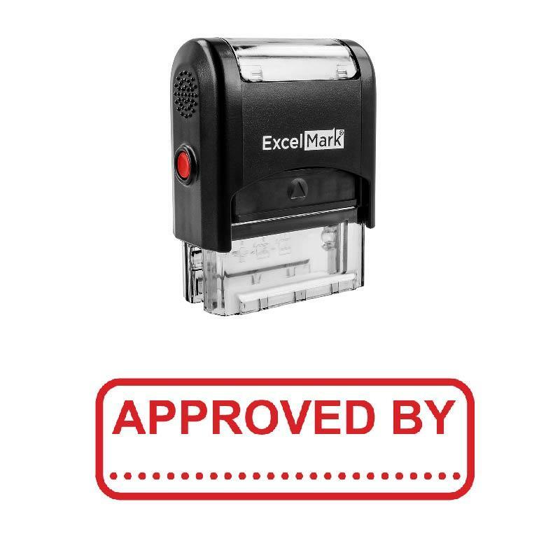 APPROVED BY Stamp - Self-Inking / Red