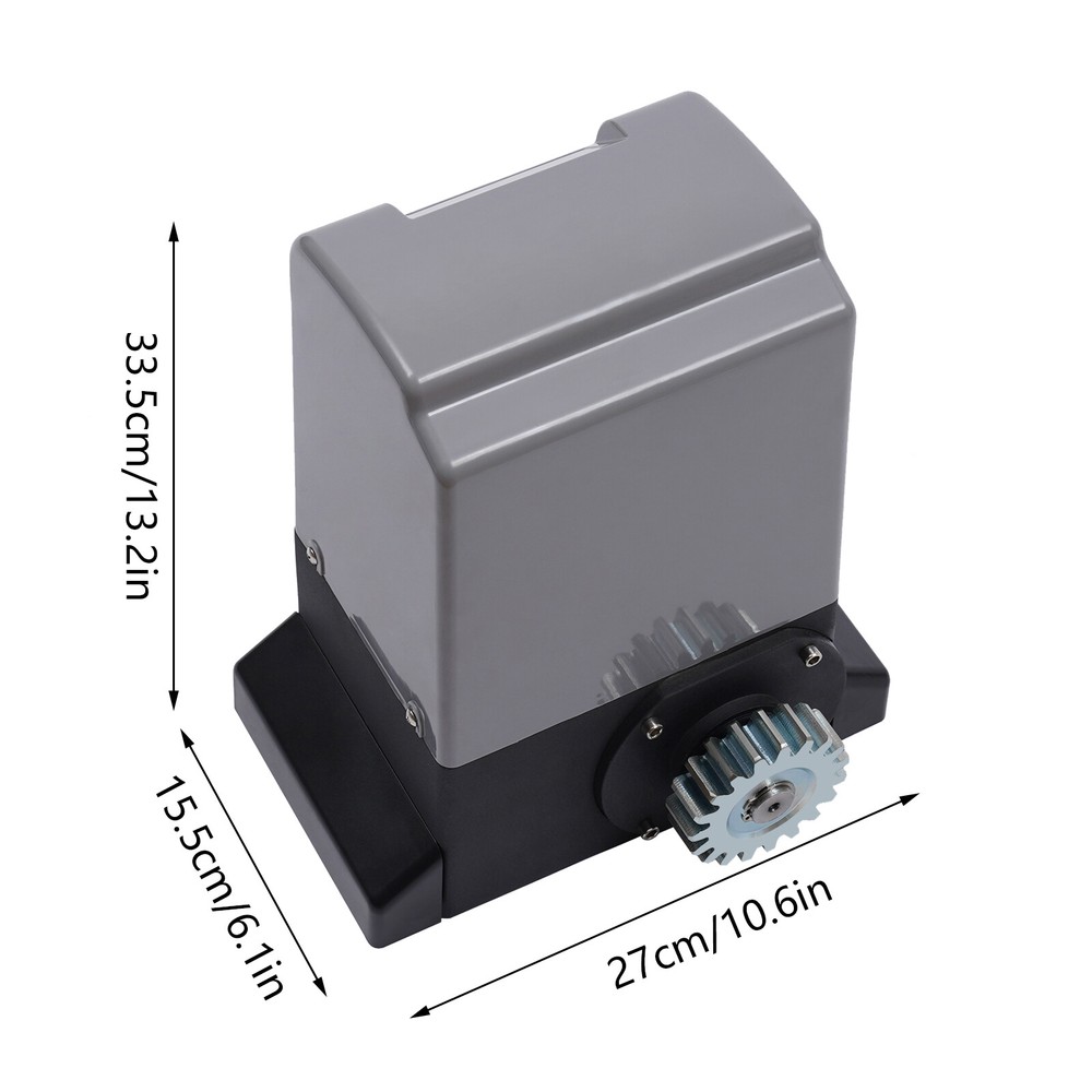 3968lbs Motorized Sliding Gate Operator Electric Gate Opener W/ Remote Control