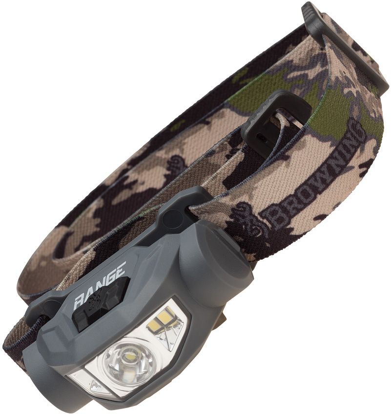 Browning Range LED Headlamp 250 lm Lightweight Compact Memory Wide Angle Plus