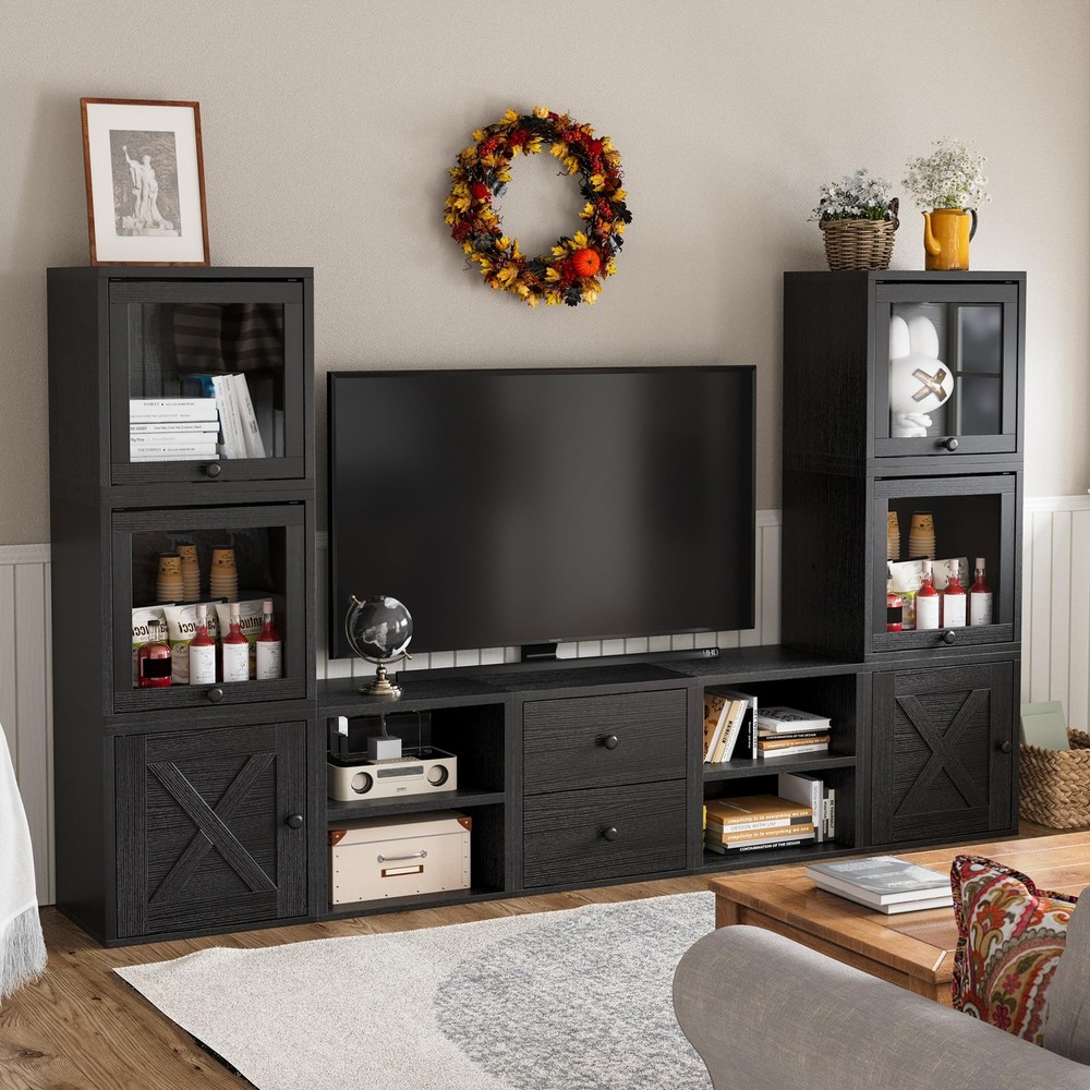 Storage Cube Organizer Stackable Modular Cubby Bookcase Black FMF0001CA5 Magic