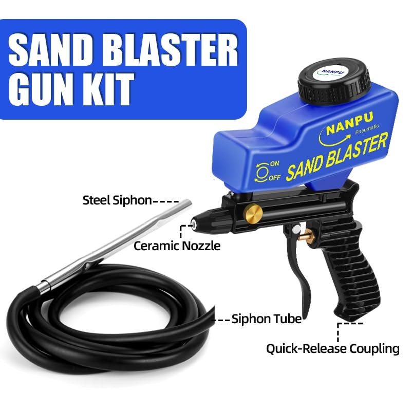 Professional Quality Air Sandblaster with Ceramic Nozzles for Precision Etching
