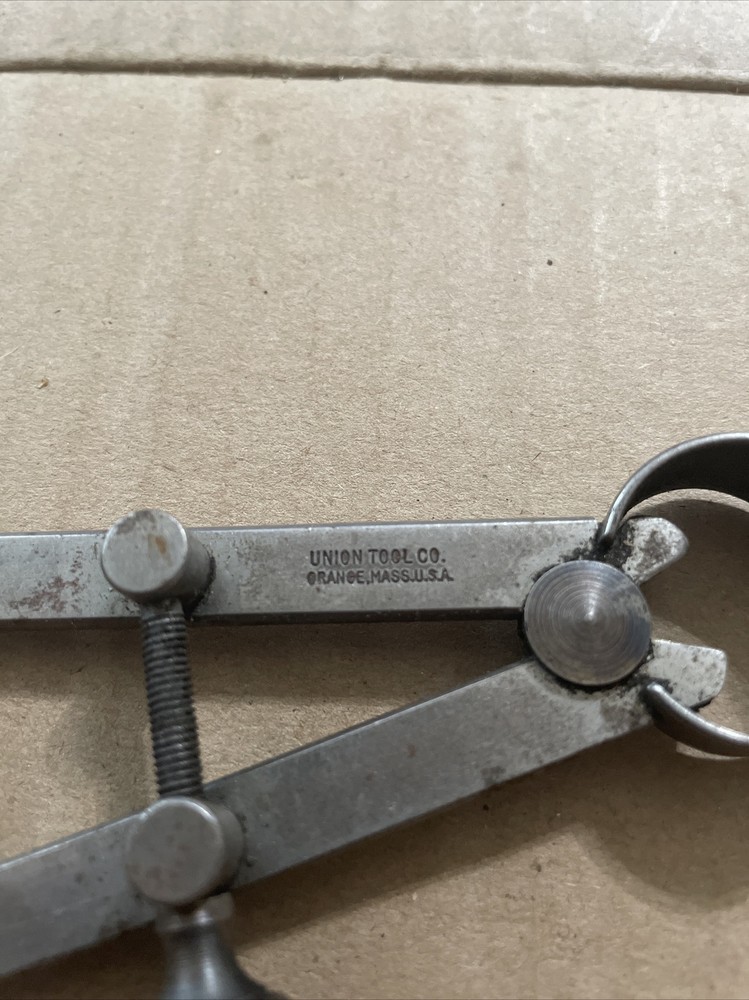 Vintage Union Tool Co. Yankee Spring Inside Spring Calipers Old Tool