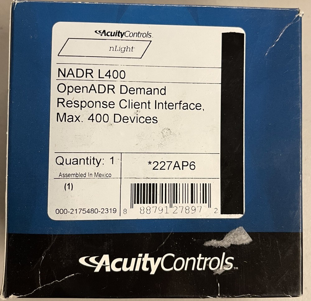 Acuity nLight NADR L400 Open ADR Demand Response Client Interface NEW