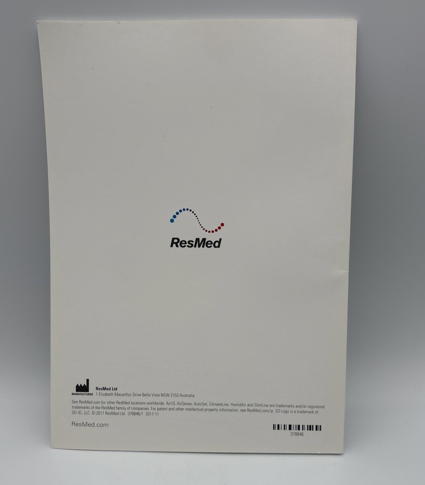 ResMed AirSense10 User Manual: PreOwned