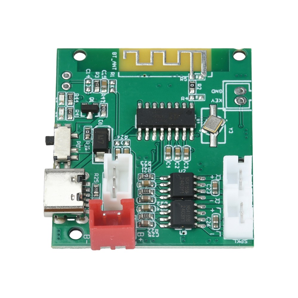 DC3.7V-5V Stereo 5.0 Bluetooth 5W+5W Bluetooth Decoder Module w/ Power Amplifier
