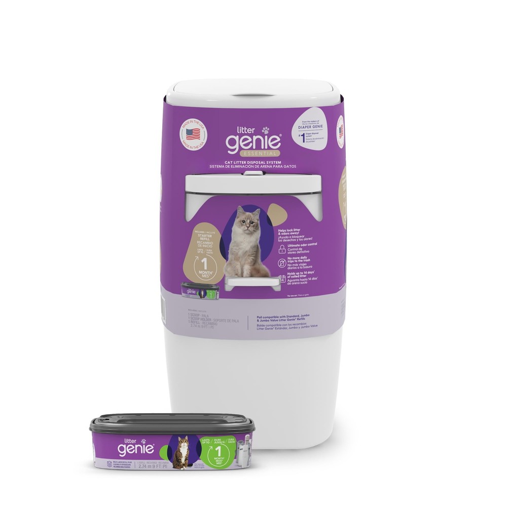 Essential Cat Litter Disposal System Odor control includes One Starter refill