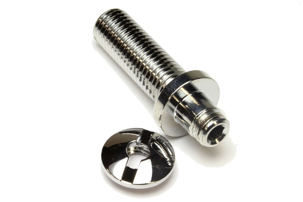Locking Tailpiece Mounting Studs - domed head -Chrome with US threads