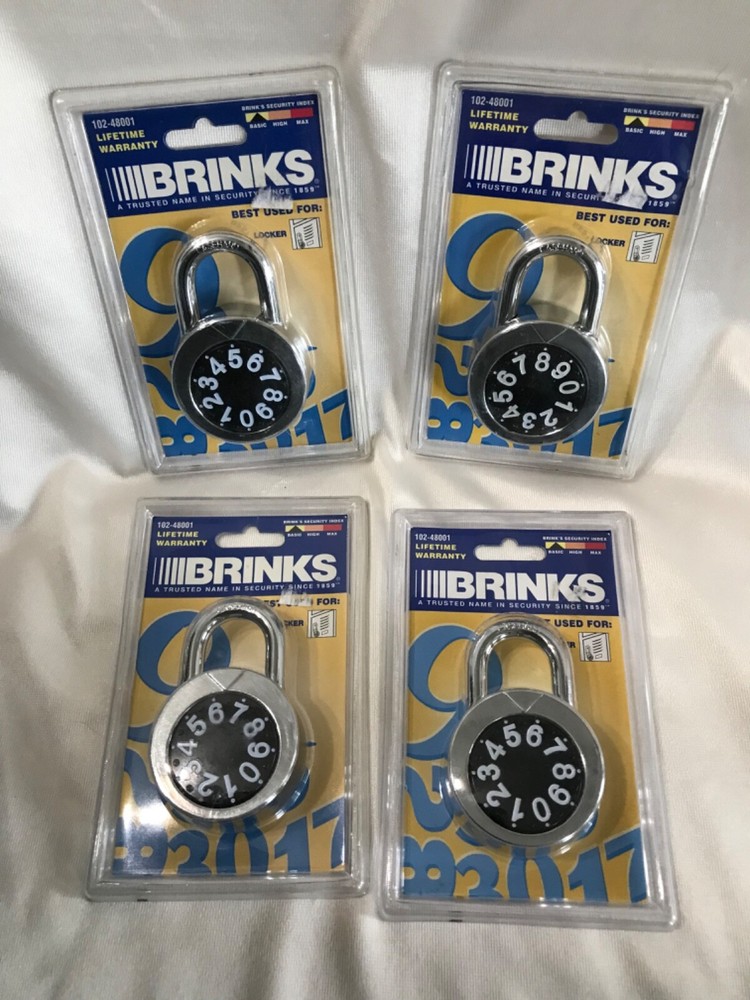 4- brinks combination padlock 102-48001