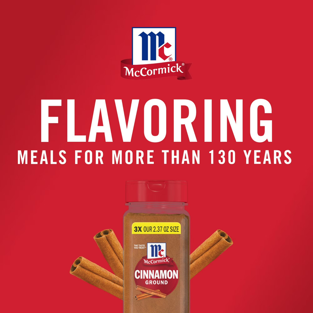 McCormick Kosher Ground Cinnamon, 7.12 oz Bottle....
