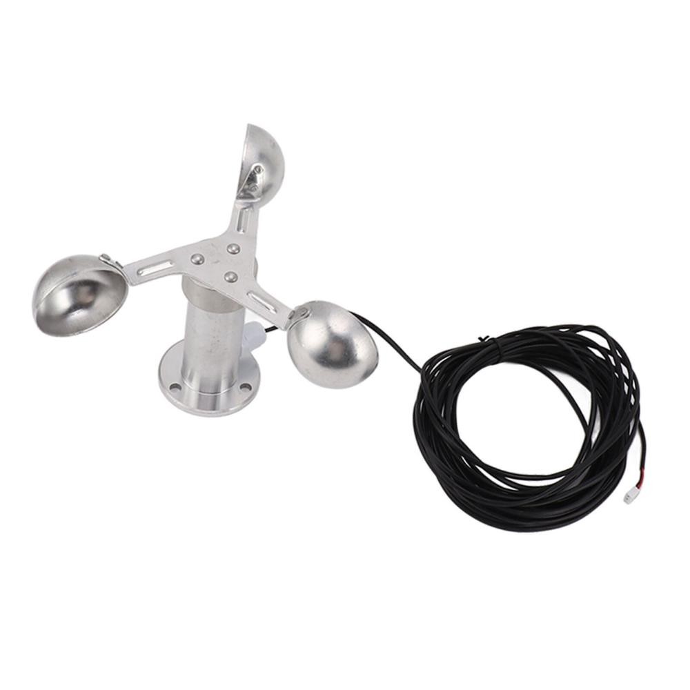 Industrial Wind Speed Sensor Anemometer 3 Cup Design 8M Cable for Tower Cranes