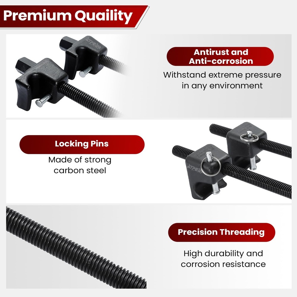 Macpherson Strut Spring Compressor 2pc Heavy Duty Coil Spring Compressor Stru...