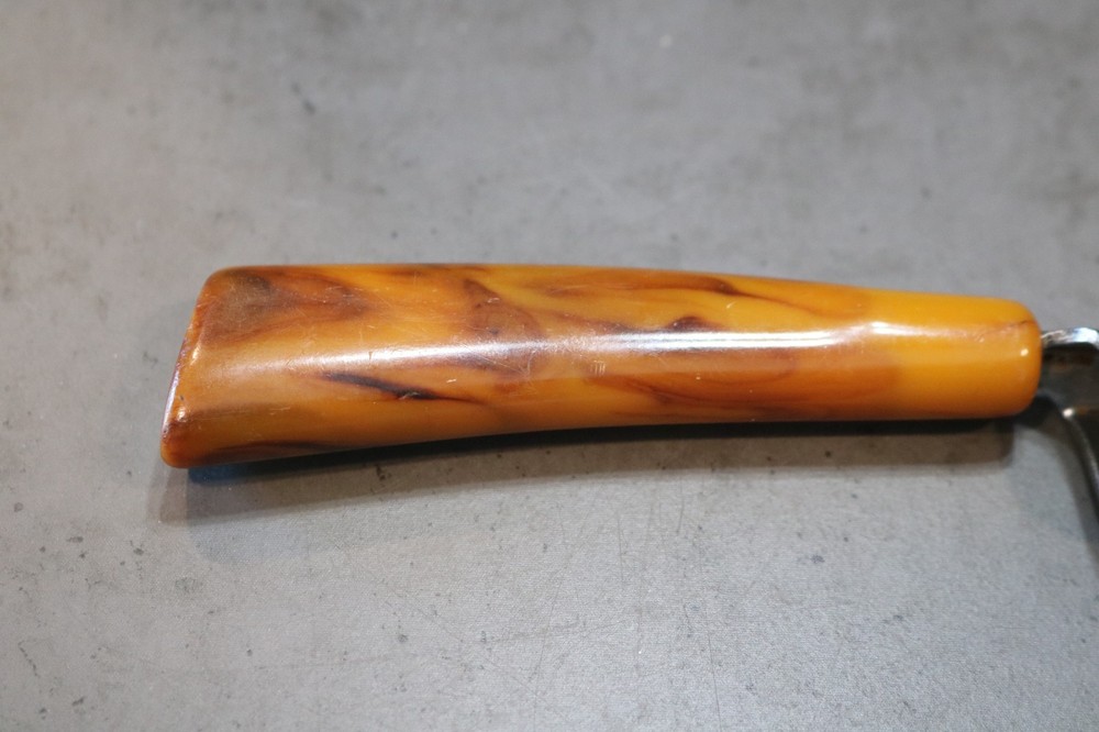 VTG TORTOISE BAKELITE BOTTLE OPENER KNIFE SHARPENER