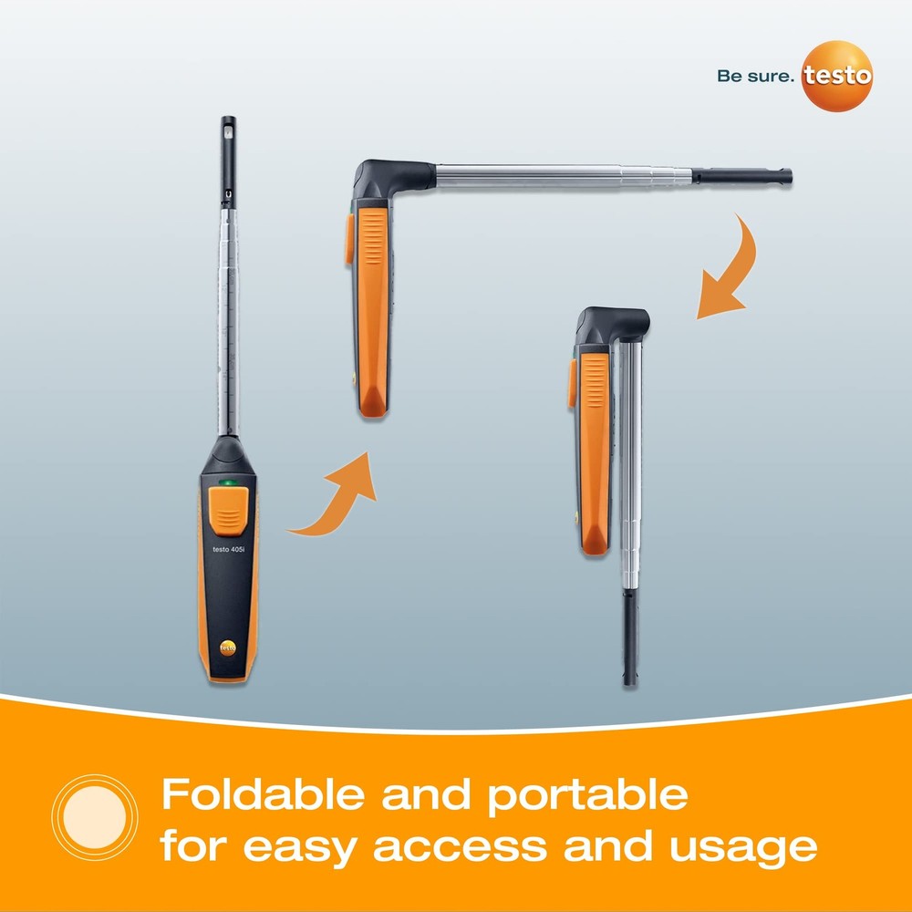 Anemometer Handheld Telescopic Shaft 15 Bluetooth App testo 405i Celocity Wind