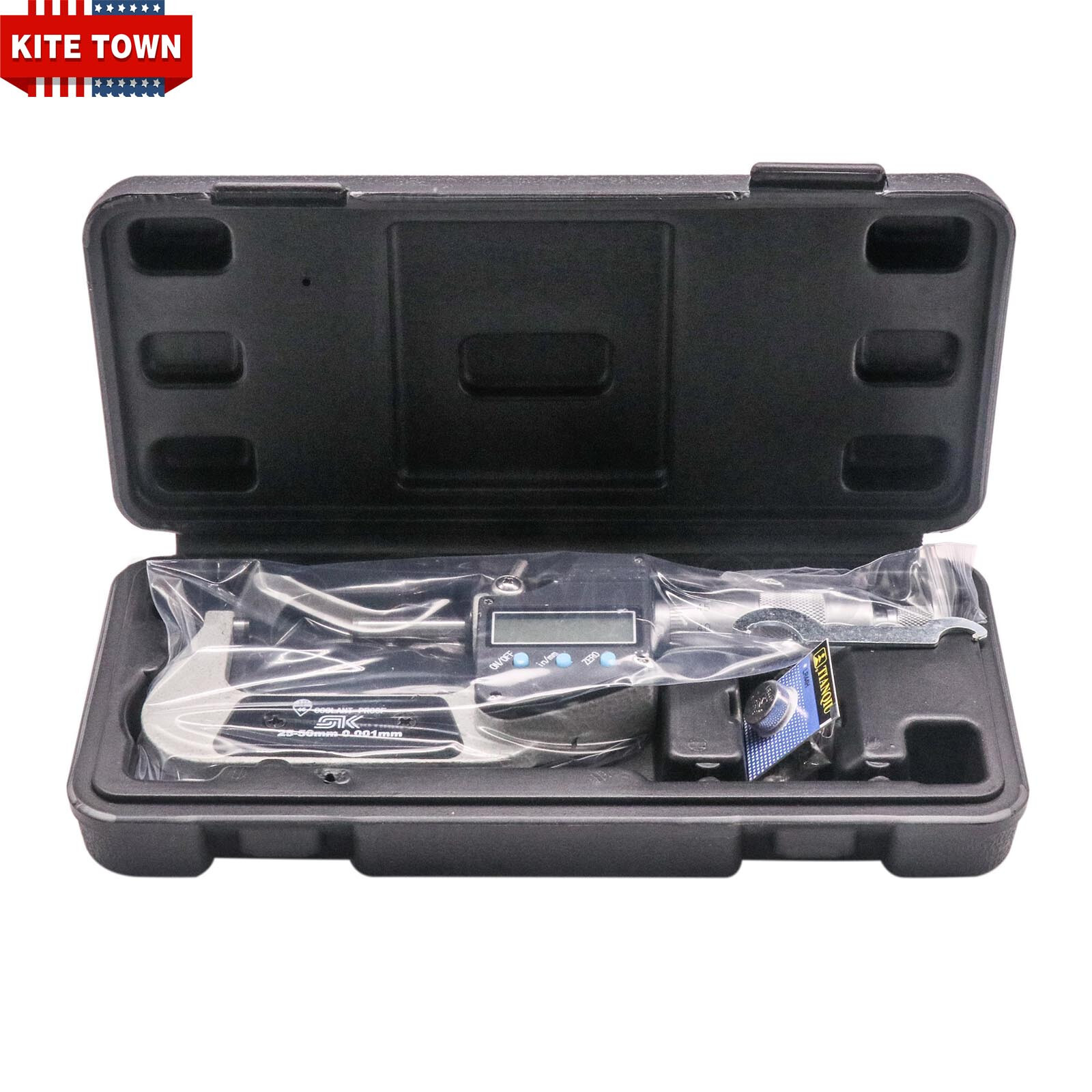 1"-2"/25-50mm 0.00005"/0.001mm Digital Electronic Outside Micrometer IP65