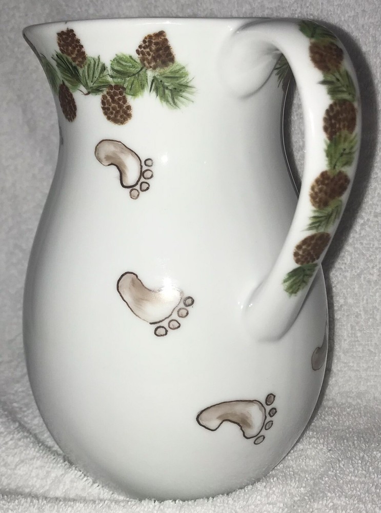 Signed Hand Painted Honey Bear Pitcher