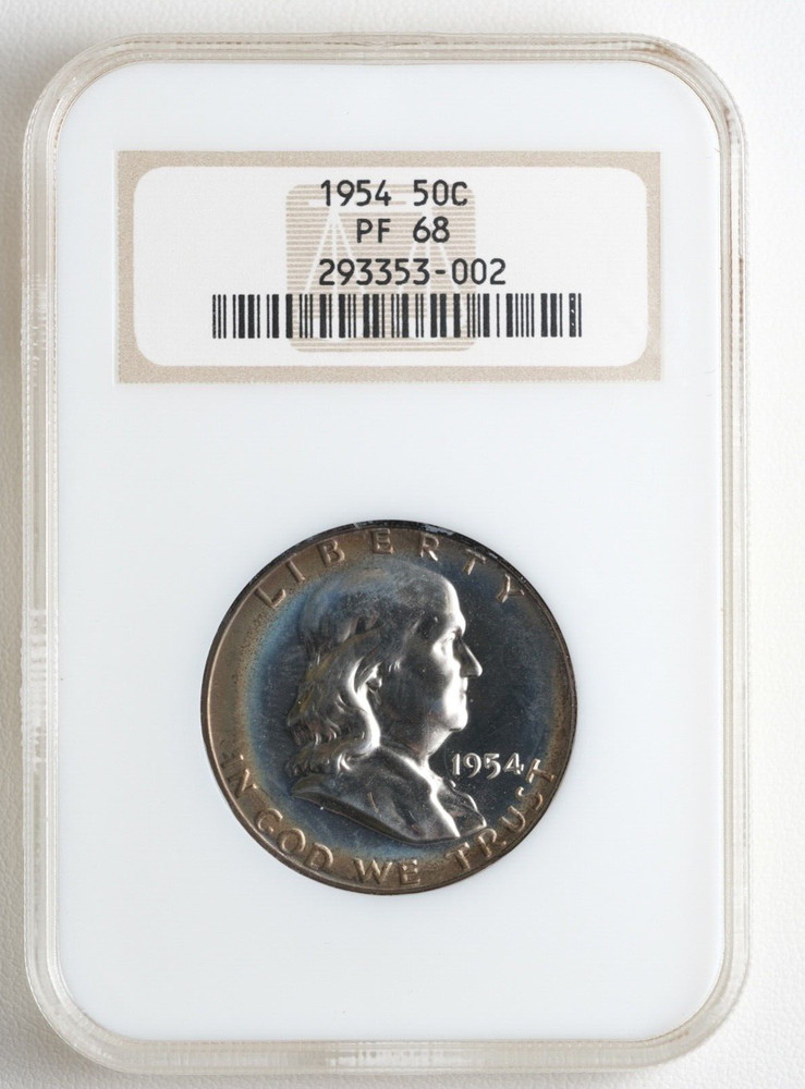 1954 50c Franklin Half Dollar NGC PF68