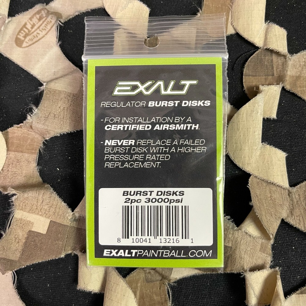 NEW Exalt Burst Disk - 2-Pack - 3000 PSI - Black