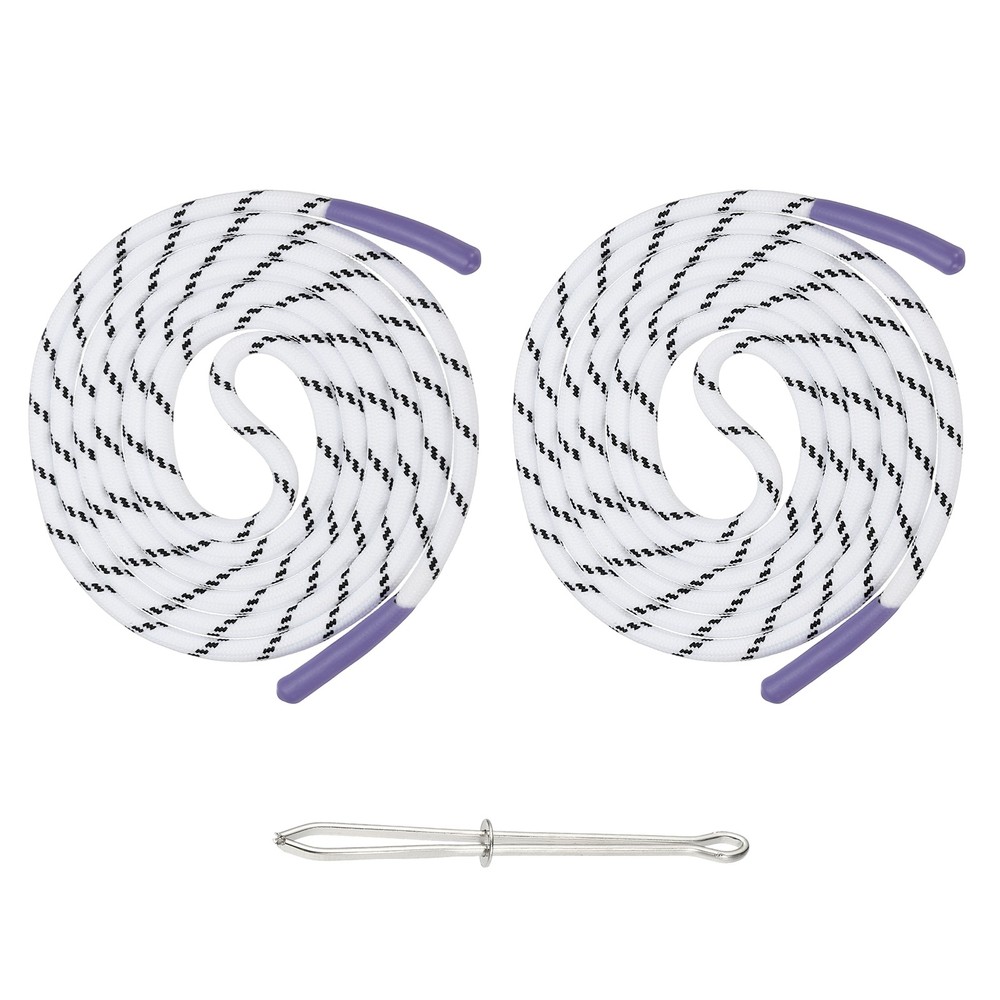 2pcs 53inch Drawstring Cords Hoodie String with Easy Threader, Purple