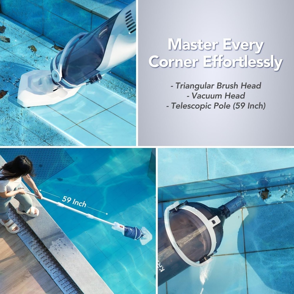 Kraftek Handheld Pool Vacuum