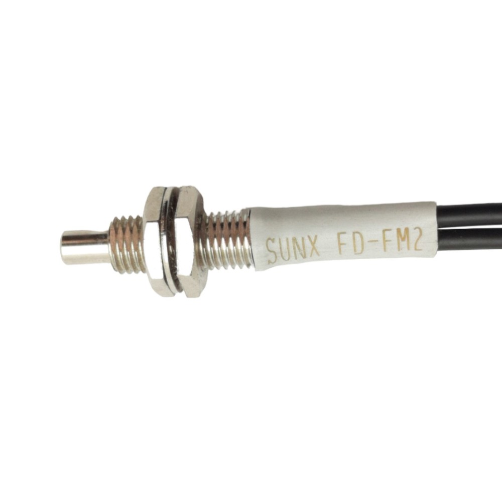 Panasonic Sunx FD-FM2 Fiber Optic Sensor, 410mm Range, M6 Thread, 2m Length