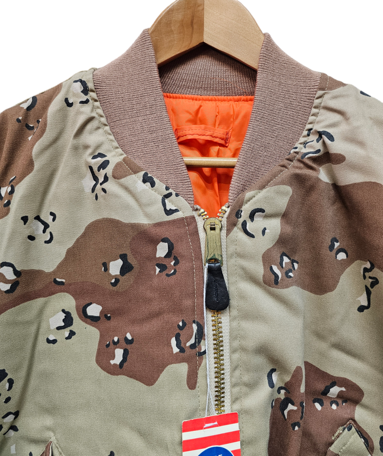 New RARE Corinth 6 Colour Desert Choc Chip Camo MA1 Flight Jacket S M L XL