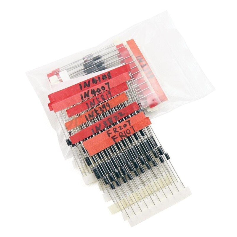 100pcs Diodes Straight Plug Electronic Components for Students and DIY Projects