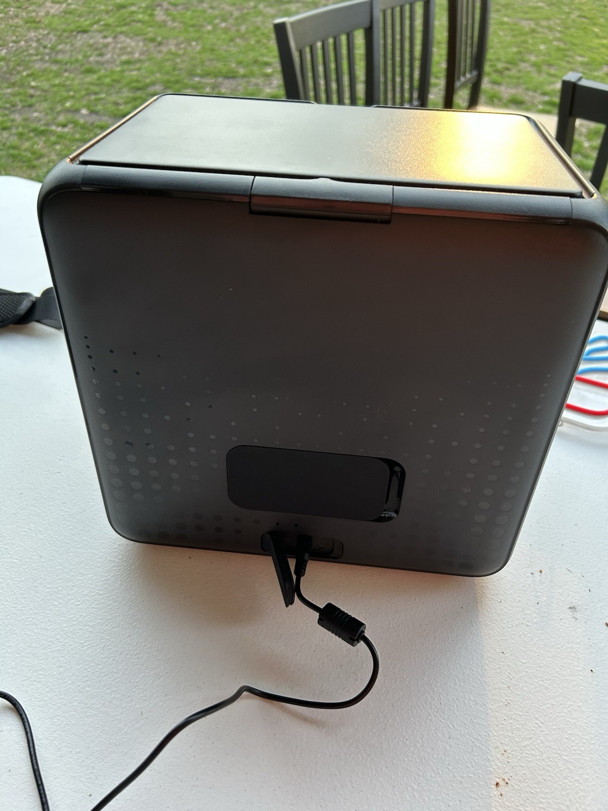 Ikarao Portable Karaoke Machine Party Speaker with Screen 2 Wireless Mics Black