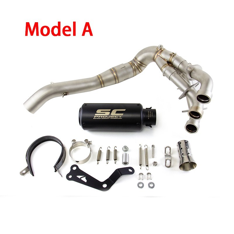MT-09 2020-2025 for Yamaha MT-09 Exhaust Front Pipe Muffler Tips Whole System