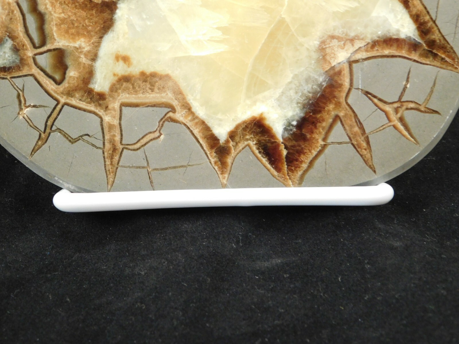 Easel Display Stand Adjustable White Vinyl Coated Medium Size