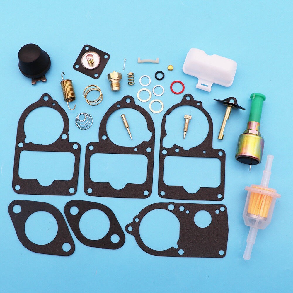 Carburetor Rebuild Kit for VW SOLEX 28-34 PICT3 W Cut off Valve & Floats 700-34