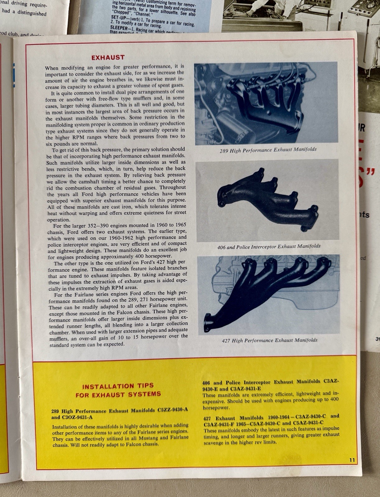 Ford High Performance Parts Catalog 1966 Brochure Cobra GT FoMoCo 427 Racing 289