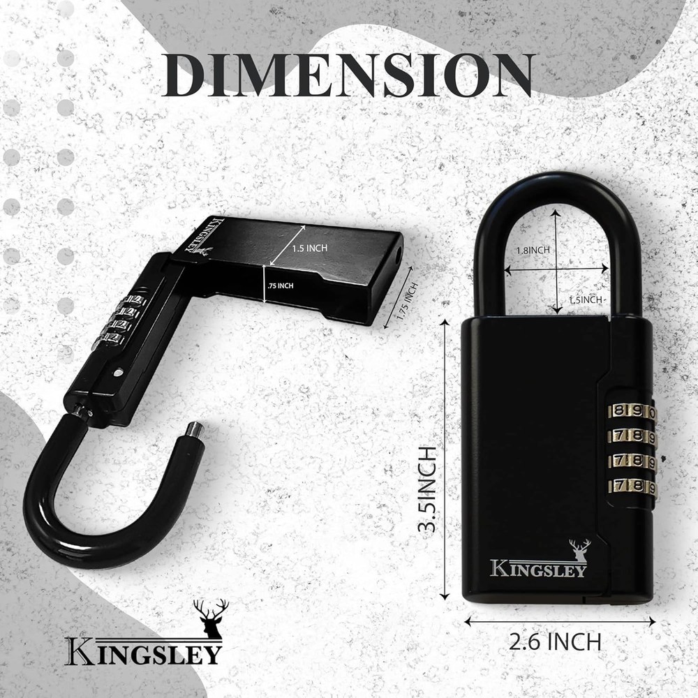 Compact Guard-a-Key Lockbox: Waterproof and Resettable for Maximum Key Security
