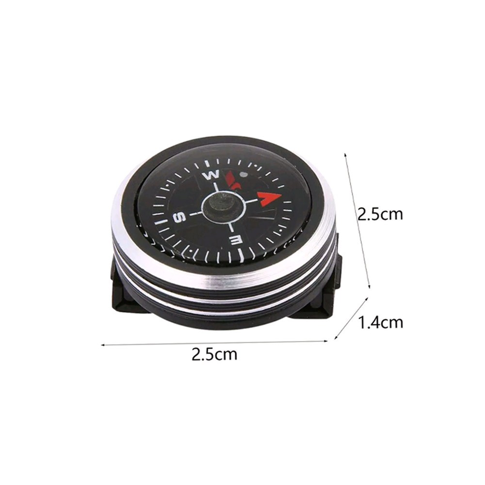 Mini Watch Strap Button Compass for Outdoor Hiking Camping Accessories Tool