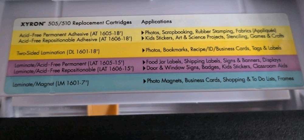 XYRON 510 Sticker, Laminator, Label, & Magnet Maker Machine