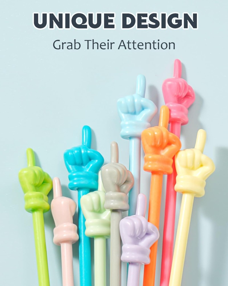 Dumero 10pcs Finger Pointer for Classroom, Reading Pastel Pointers