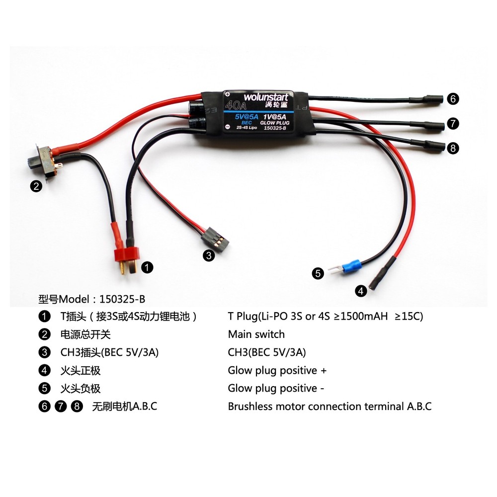 1/8 Nitro RC E-Starter - Pull Start Replace Fits Kyosho KE21 wolunstart