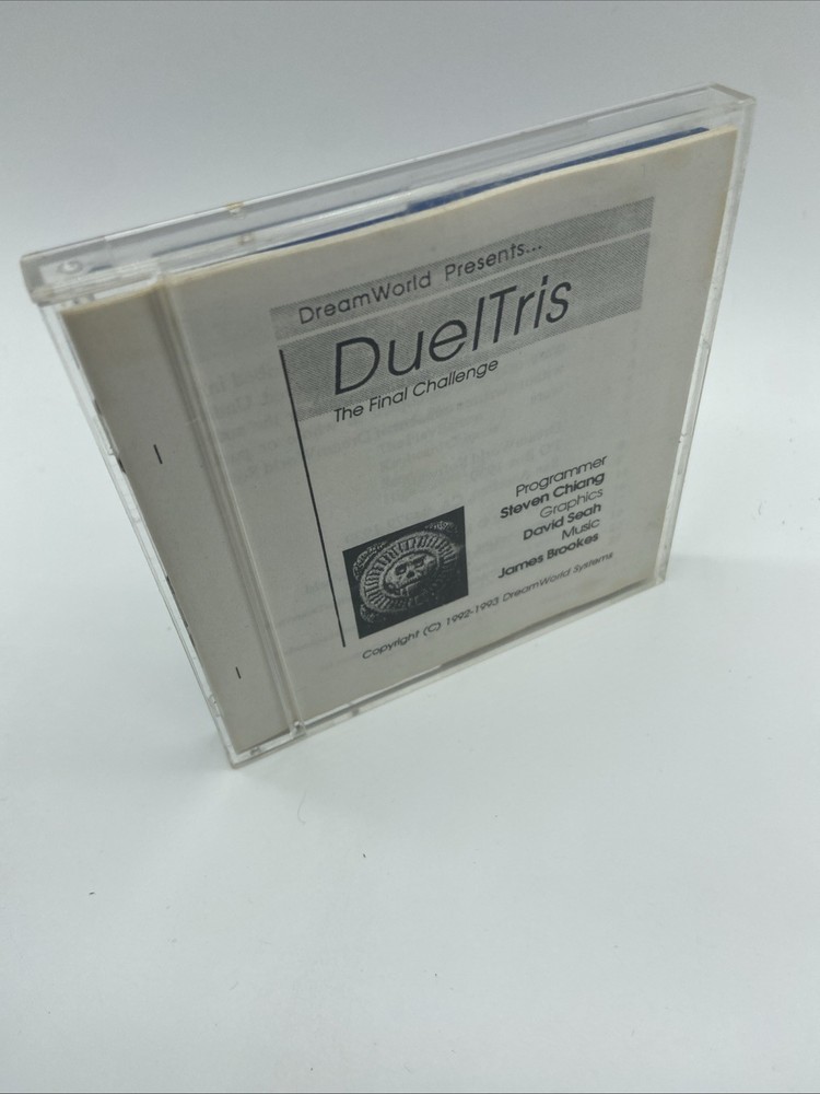 1993 Dueltris W/ Manual VTG Floppy Disk Untested Dreamworld Software