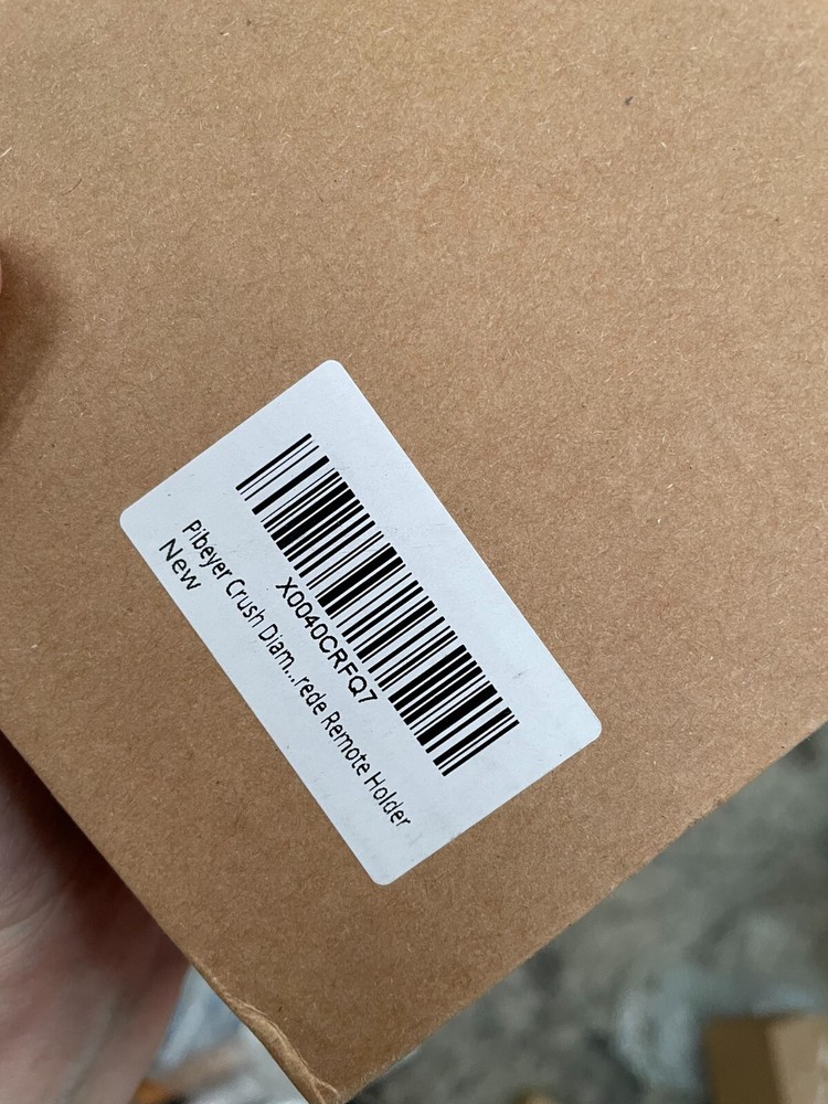 Wall Mount Mirrored Crushed Diamond Remote Control Holder