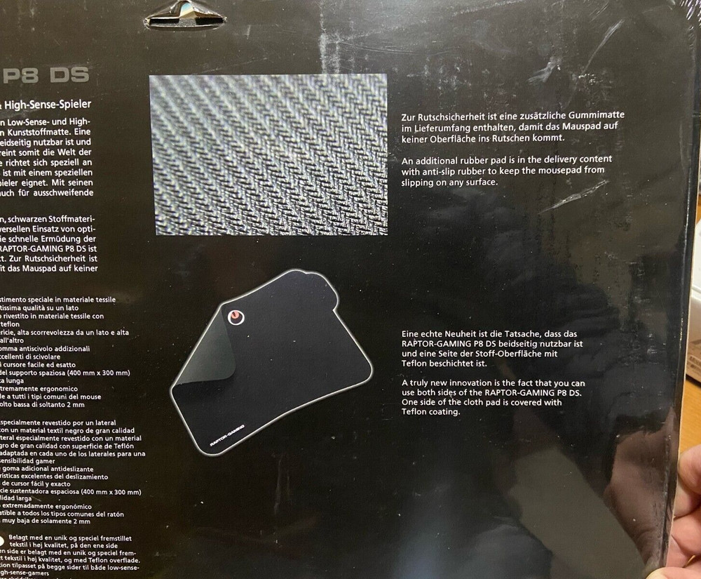 Gaming mousepad Raptor P8 DS