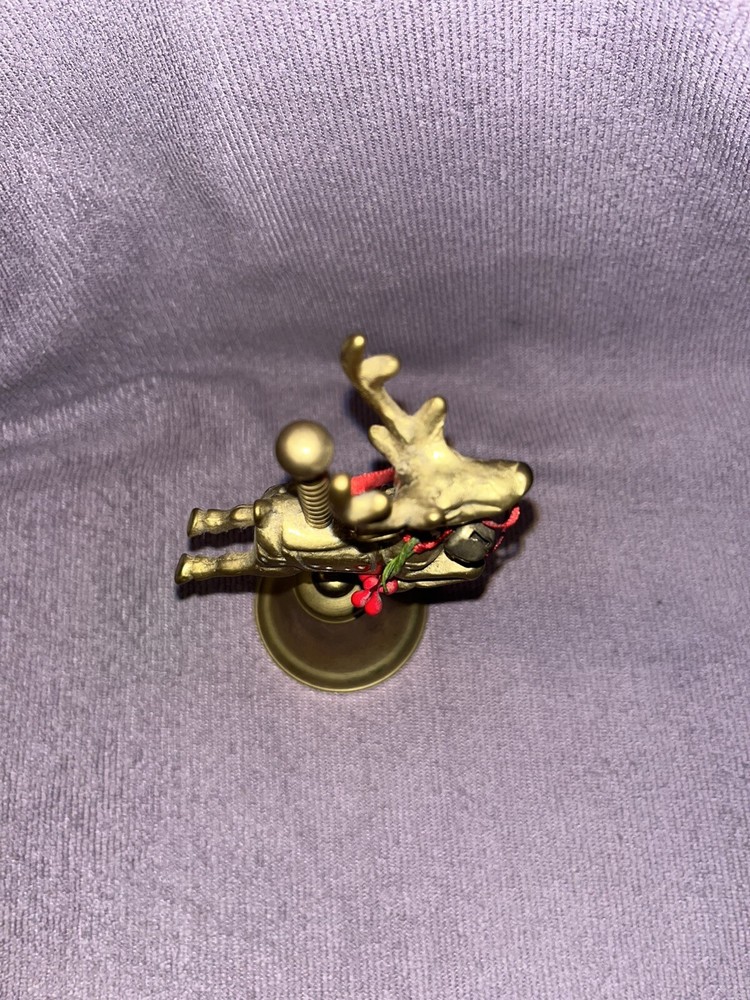 Reindeer Brass Bell